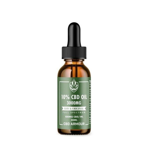 cbd oil raw 30ml bottle mockup