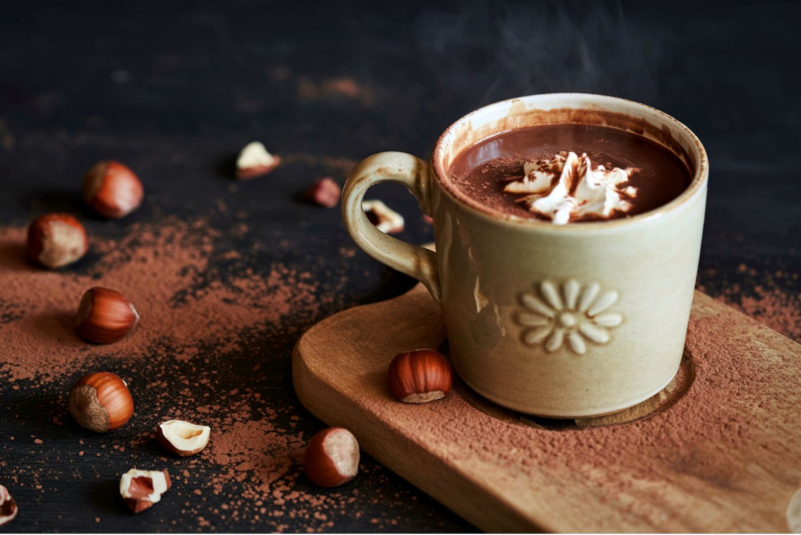 CBD Hazelnut Hot Chocolate