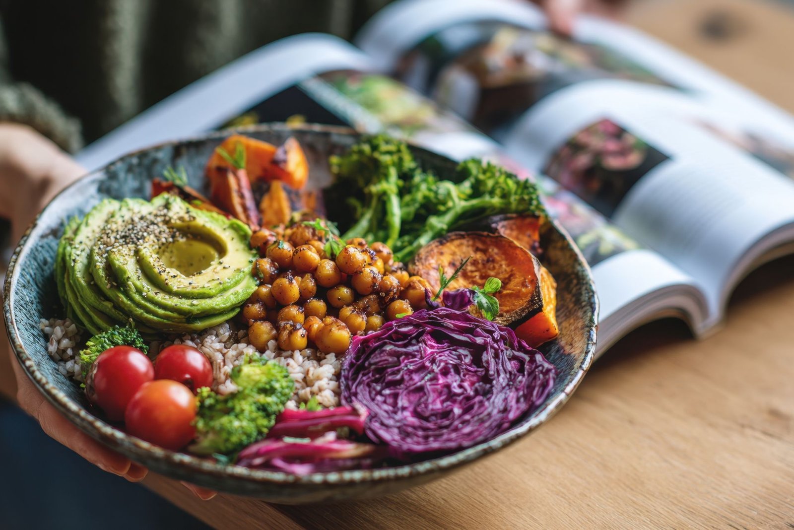 CBD-infused Steak and Veggie Buddha Bowl