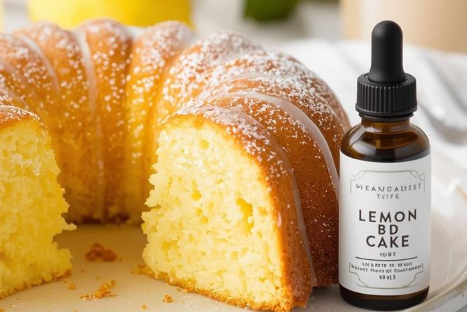 Lemon Cake Recipe with CBD Oil