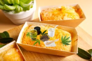 CBD Lemon Drizzle Cake