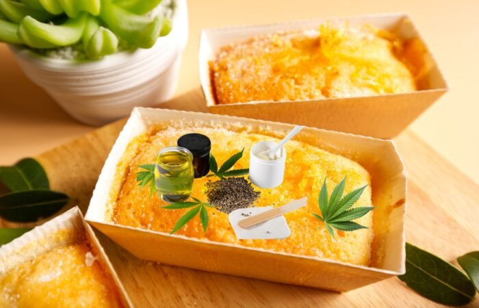 CBD Lemon Drizzle Cake