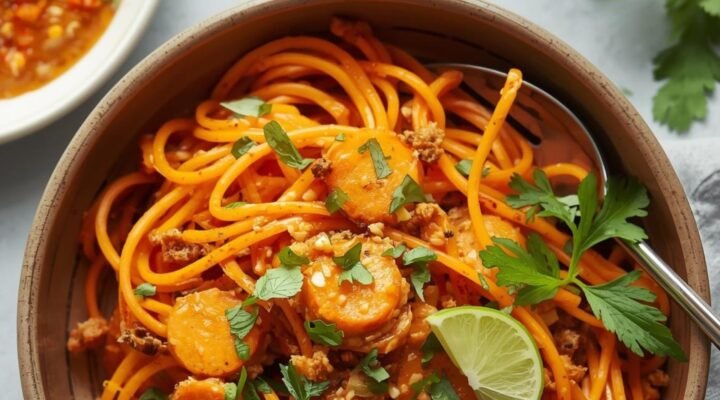 CBD sweet potato noodles