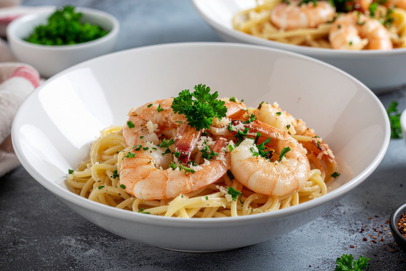 CBD Spicy Shrimp Pasta