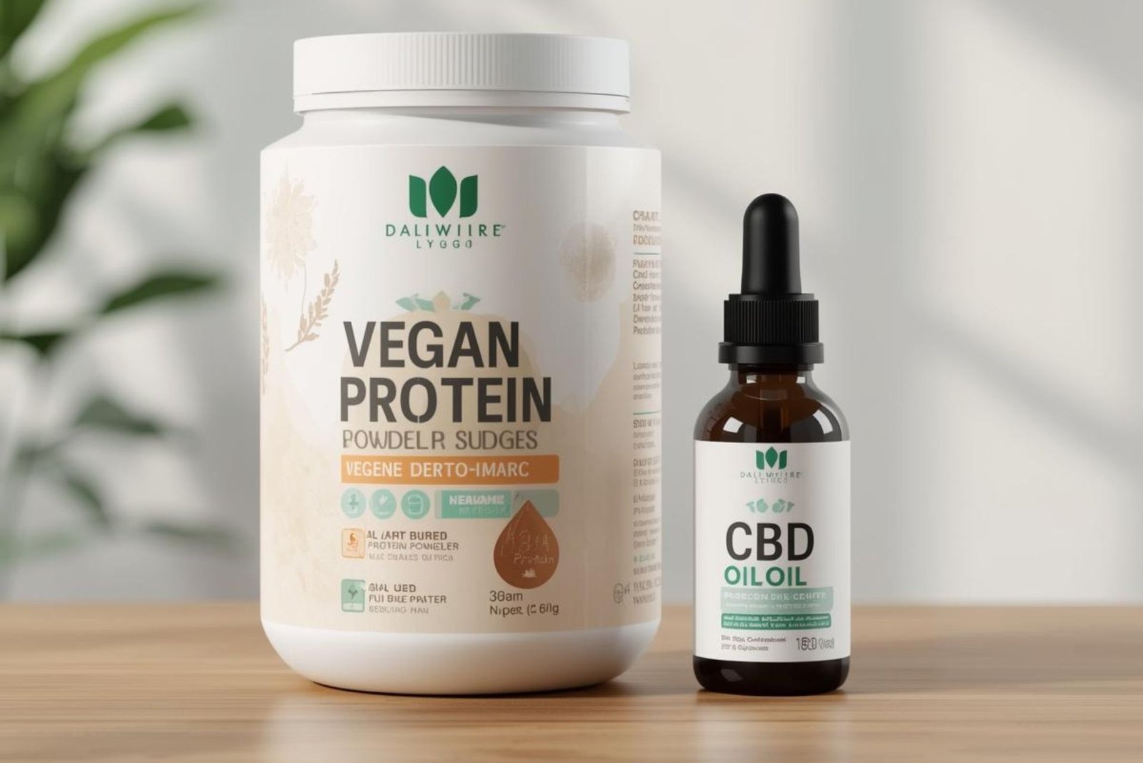 Vegan Protein and CBD Oil