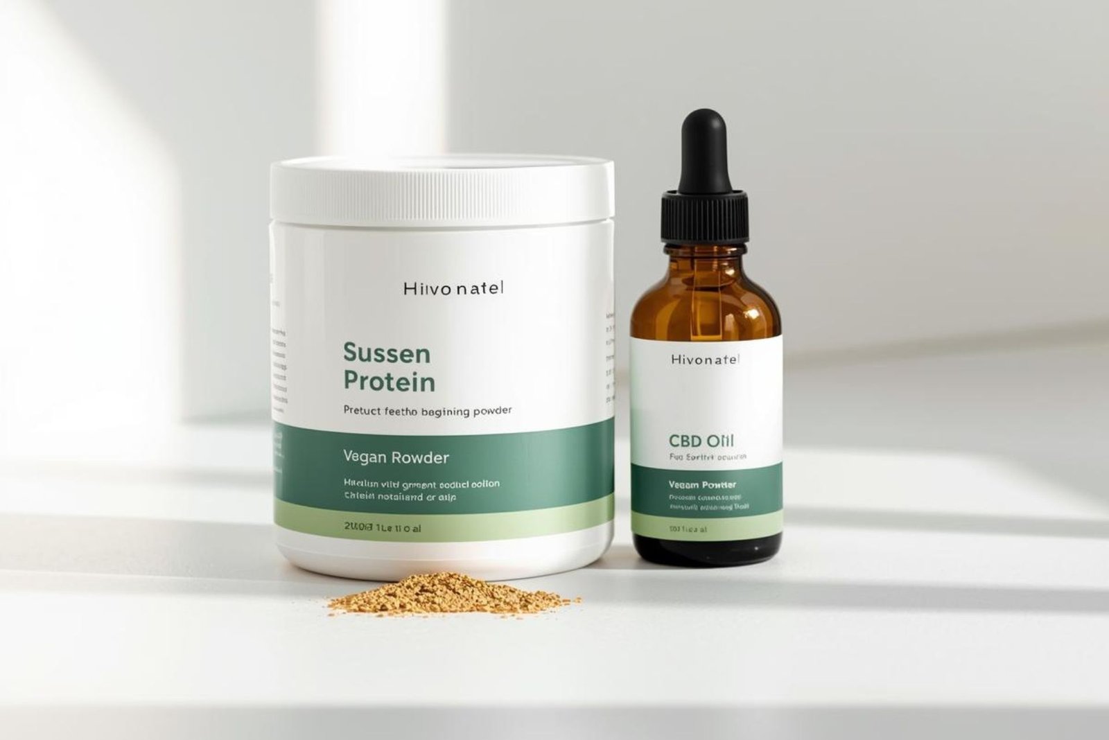 Vegan Protein and CBD Oil