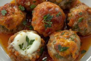 CBD Mozzarella Meatballs