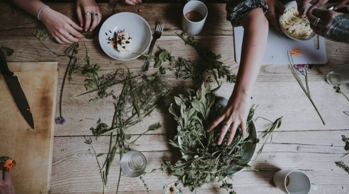 cbd for period pain - Collection of traditional herbs used for menstrual wellness support