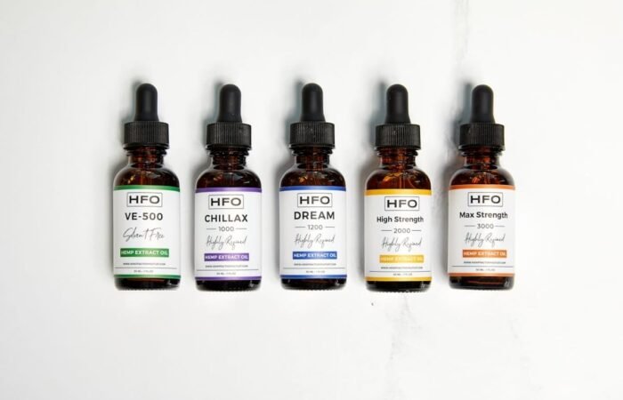 cbd oil flavours uk - A selection of flavoured CBD oil bottles showcasing different taste options for wellness enthusiasts