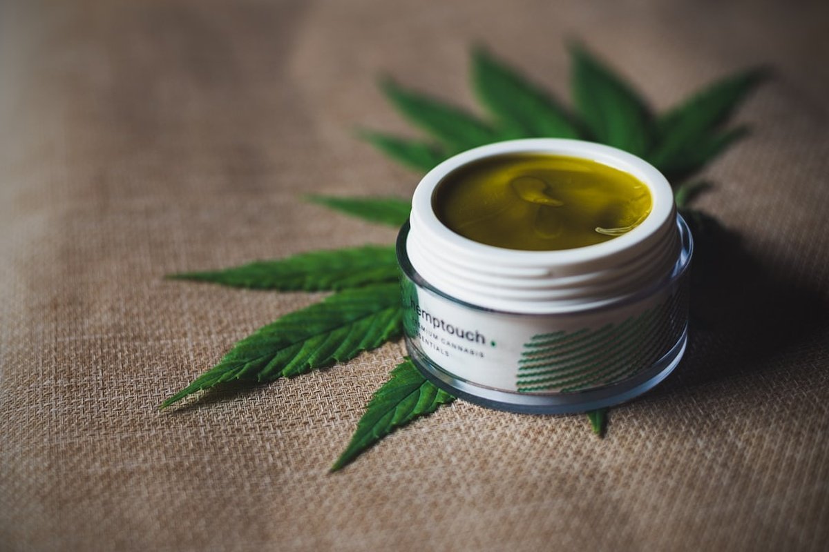 cbd skincare inci list - A close-up of a CBD skincare product label showing the full INCI ingredient list