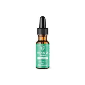 Cool & Fresh 10% mint CBD oil 10ml bottle labelled 1000mg